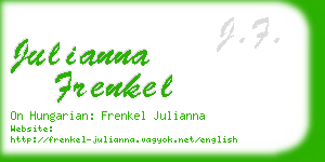 julianna frenkel business card